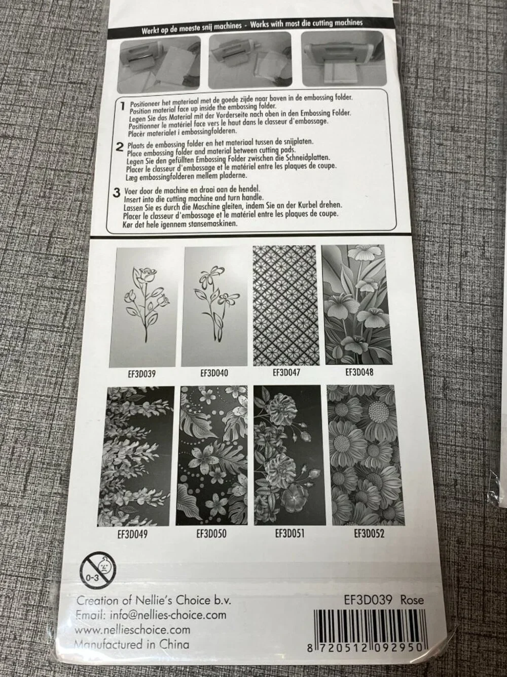 NIP Crafter's Embossing Folders Lot of 5